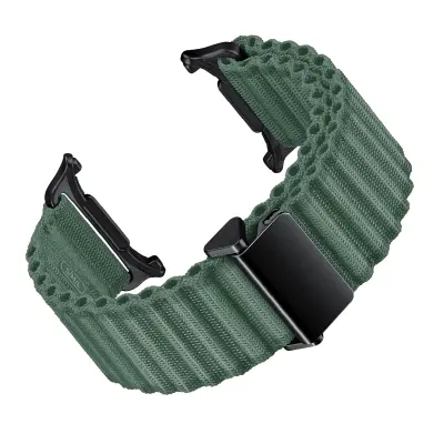 Vojaško zelen najlonski pašček za uro Samsung Galaxy Watch Green