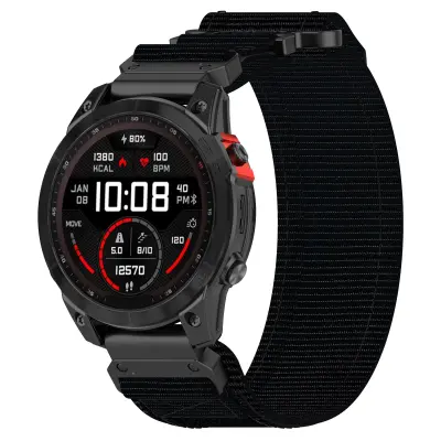 Garmin najlonski pašček za uro za Garmin Fenix 8 Black 20 mm