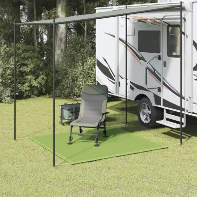 The Living Store Preproga za šotor svetlo zelena 200x200 cm HDPE - Preproga Za Šotor