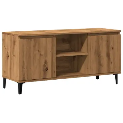 vidaXL TV omarica artisan hrast 102x35x50 cm inženirski les