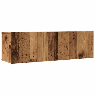 vidaXL Stenske TV omarice 2 kosa starinski les 100x30x30 cm