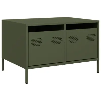 vidaXL TV omarica olivno zelena 68x50x43,5 cm hladno valjano jeklo