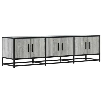 vidaXL TV omarica siva sonoma 150x35x41 cm inženirski les in kovina