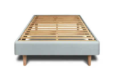 Vzmetni boksi z letvami 90x200 cm - Žametna blago - Sestavljanje