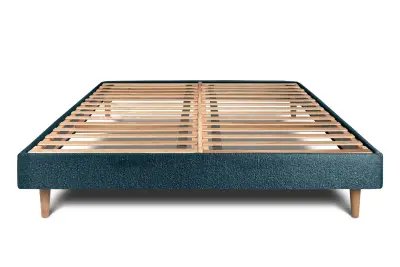 Vzmetni boksi z letvami 200x200 cm -  Blago Oblazinjena kodrasti učinek - Sestavljanje