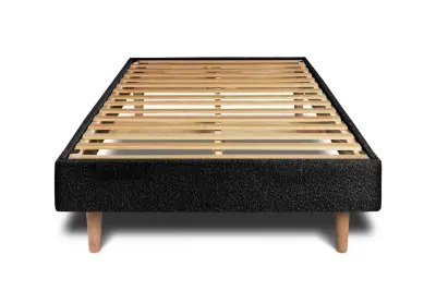Vzmetni boksi z letvami 90x190 cm -  Blago Oblazinjena kodrasti učinek - Sestavljanje