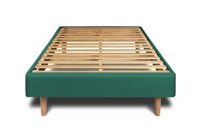 Vzmetni boksi z letvami 90x190 cm - Žametna blago - Sestavljanje