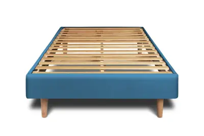 Vzmetni boksi z letvami 90x200 cm - Žametna blago - Sestavljanje