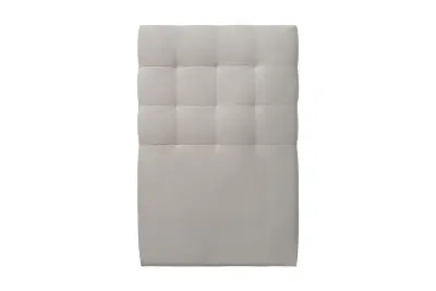 90 cm oblazinjeno vzglavje - Svetlo sivo žametno blago