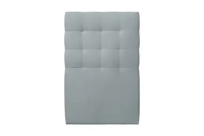90 cm oblazinjeno vzglavje - Modro siva Žametna blago