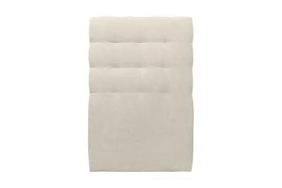 90 cm oblazinjeno vzglavje - Svetlo bež Trpežno blago