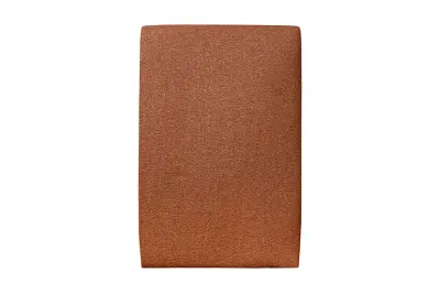 Oblazinjeno vzglavje 90 cm -  Blago Oblazinjena kodrasti učinek Terracotta