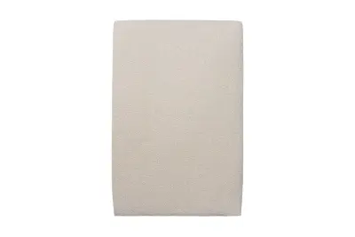 Oblazinjeno vzglavje 90 cm -  Svetlo bež Blago Oblazinjena kodrasti učinek