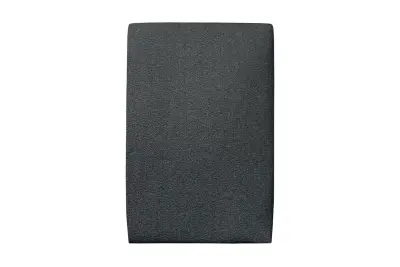 Oblazinjeno vzglavje 90 cm - črna  Blago Oblazinjena kodrasti učinek