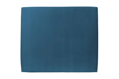Oblazinjeno vzglavje 160 cm - Ocean modra žametno blago