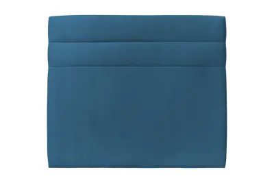Naglavna deska 140 cm Črte - Ocean modra Žametna blago