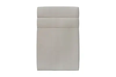 Naglavna deska 90 cm Črte - Žametna blago svetlo siva