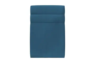 Naglavna deska 90 cm Črte - Ocean modra Žametna blago