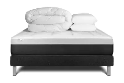 Celoten paket za posteljo - Vzmetnica 200x200 cm + Vzmetni boksi z letvami (komplet) + 2 vzglavnika + odeja - Vital Form