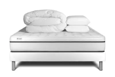 Kompletni paket za posteljo - Vzmetnica 180x200 cm + Vzmetni boksi z letvami (komplet) + 2 vzglavnika + odeja - Vital Spa