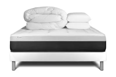 Celoten paket za posteljo - Vzmetnica 160x200 cm + Vzmetni boksi z letvami (komplet) + 2 vzglavnika + odeja - Vital Form