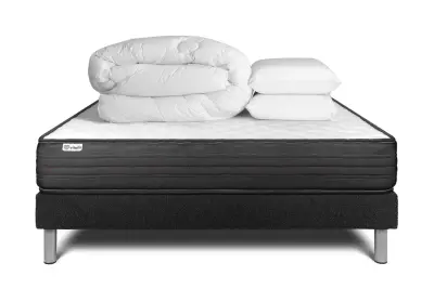Celoten paket za posteljo - Vzmetnica 160x200 cm + vzmetnica z letvami (v kompletu) + 2 vzglavnika + odeja - Vitalpower