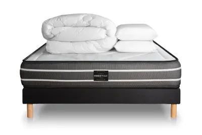 Celoten paket za posteljo - Vzmetnica 160x200 cm + vzmetnica z letvami (komplet) + 2 vzglavnika + odeja - Exclusive
