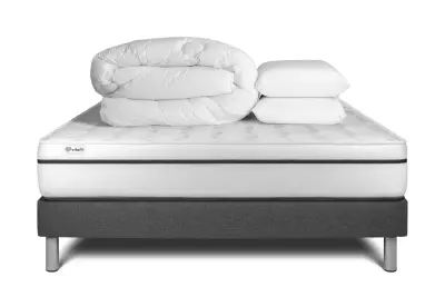 Kompletni paket za posteljo - Vzmetnica 140x200 cm + Vzmetni okvir z letvami (komplet) + 2 vzglavnika + Prevleka - Vital Spa