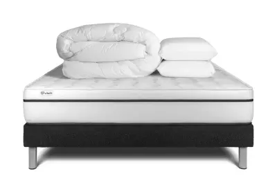 Kompletni paket za posteljo - Vzmetnica 200x200 cm + vzmetnica z letvami (komplet) + 2 vzglavnika + odeja - Vital Spa
