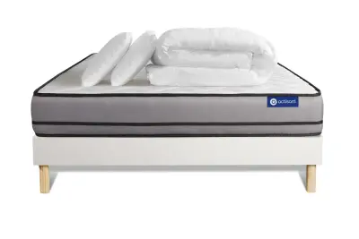 Celoten paket za posteljo - Vzmetnica 180x200 cm + vzmetnica z letvami (komplet) + 2 vzglavnika + odeja - Actiflex Night