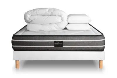 Celoten paket za posteljo - Vzmetnica 180x200 cm + vzmetnica z letvami (komplet) + 2 vzglavnika + odeja - Exclusive