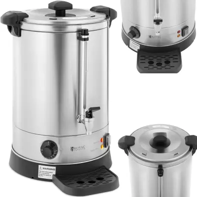 Bojler z dvojnimi stenami in odcejalnikom 13,5 L 2500 W srebrn