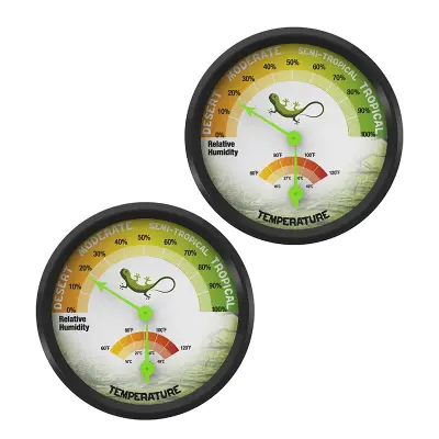 Terarij za plazilce Higrometer Termometer 2-pack