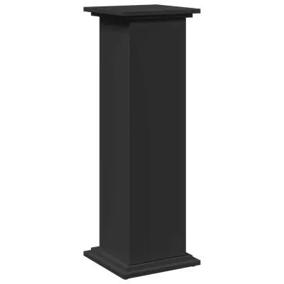 vidaXL Stojalo za shranjevanje črna 31x30x90 cm inženirski les