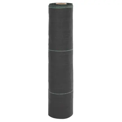 vidaXL Membrana proti plevelu črna 0,5x10 m PP