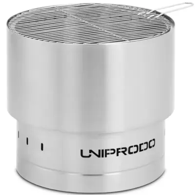 Vrtni kamin z jekleno rešetko za žar 50 x 50 x 45 cm