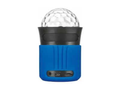 Zaupajte Dixxo Go Wireless Prenosni Bluetooth zvočnik z osvetljenimi LED lučmi, 6 W, modra