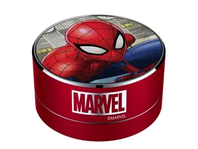 ERT Group Bluetooth Speaker Marvel Model Spider Man 022, 3W prenosni zvočnik, vgrajen mikrofon in FM radio, reža za mikro SD kartice, polnilna baterij
