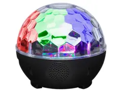 Denver BTL -65 Bluetooth zvočnik z disko svetlobnimi učinki in AUX vhodom - črna