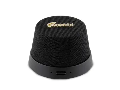 Guess, Združljiv z MagSafe 5.3 3W zvo?nik Bluetooth z mikrofonom in zmanjšanjem hrupa, ?rna