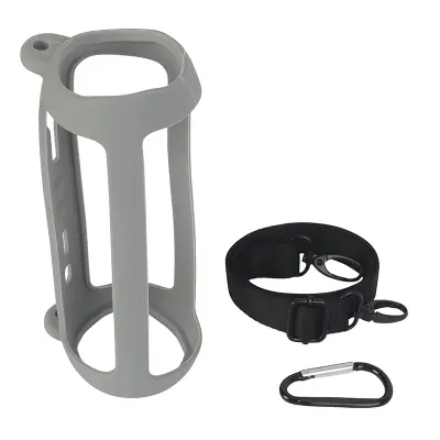 Silikonska zaščitna torbica JBL Flip 6 z naramnico Grey