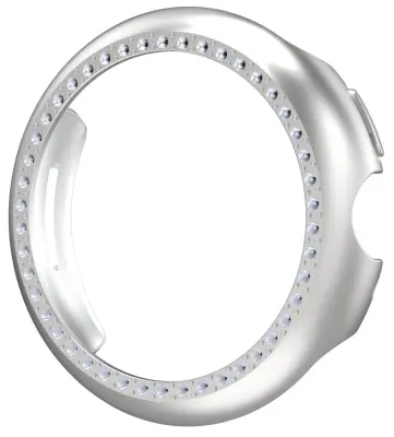 Torbica za Google Pixel Watch 3, osebni računalnik in zaščitni ovitek s kamenčki Silver 41 mm