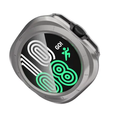 2-v-1 zaščita zaslona za Samsung Watch 7 Ultra titanium gold