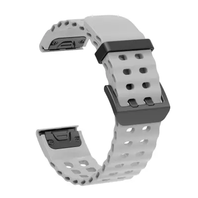 Silikonski pašček za uro Fenix 5x/6x/7X/8 51 mm Gray 22 mm