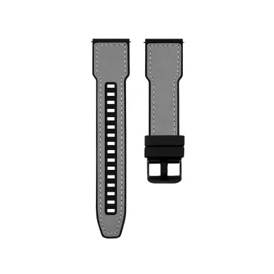 Huawei Watch Ultimate Silicone Leather Hybrid Narrow Strap Grey