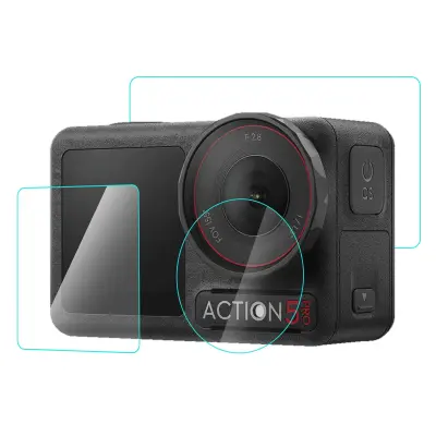 Komplet zaščitnega zaslona iz kaljenega stekla za DJI Osmo Action 5 Pro