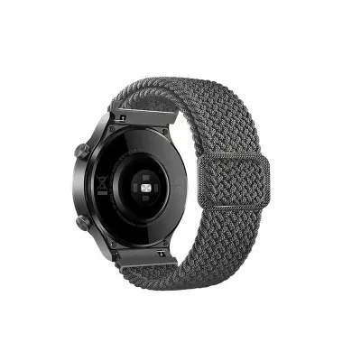 Najlonski pašček za uro s črno zaponko Gray 22 mm