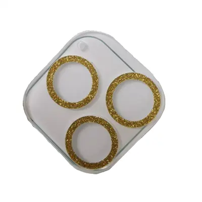 Bleščeč pokrov za objektiv fotoaparata Gold  iPhone 14 Pro Max