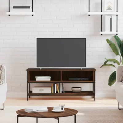 The Living Store TV omarica rjav hrast 100x35x45 cm inženirski les - TV Omarica