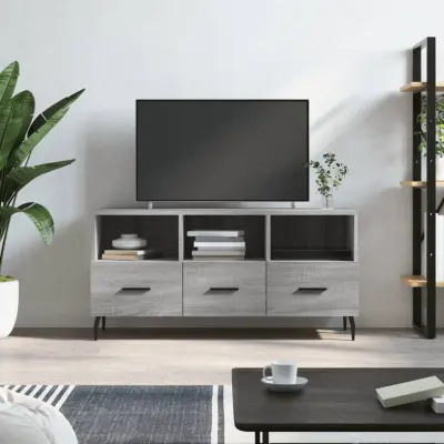 The Living Store TV omarica siva sonoma 102x36x50 cm inženirski les - TV Omarica